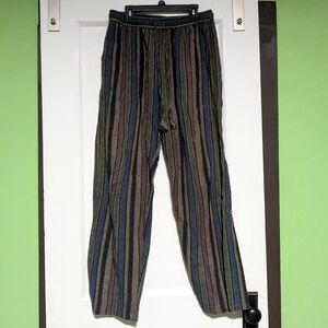 Lakhays Striped Baggy Pants Sz Large